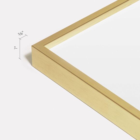 Gold 20x30 Frame - Exclusive Thin 20 x 30 Poster Frame For Wall Mount Photo - Picture 2 of 9